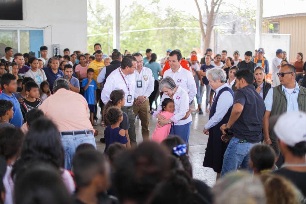 Visita María de Villarreal el albergue “Senda de Vida”