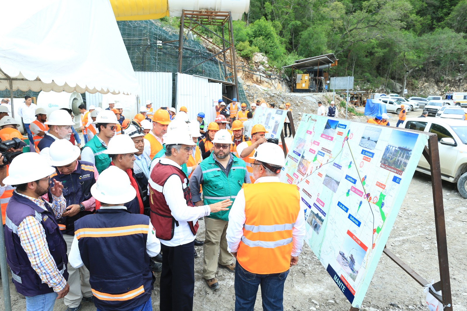 Supervisa gobernador avance de carretera Mante-Ocampo-Tula