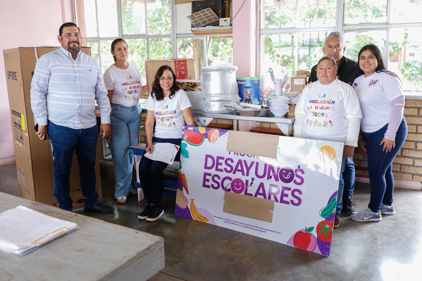 Equipa DIF Tamaulipas a los programas desayunos escolares y comedores comunitarios de 26 municipios