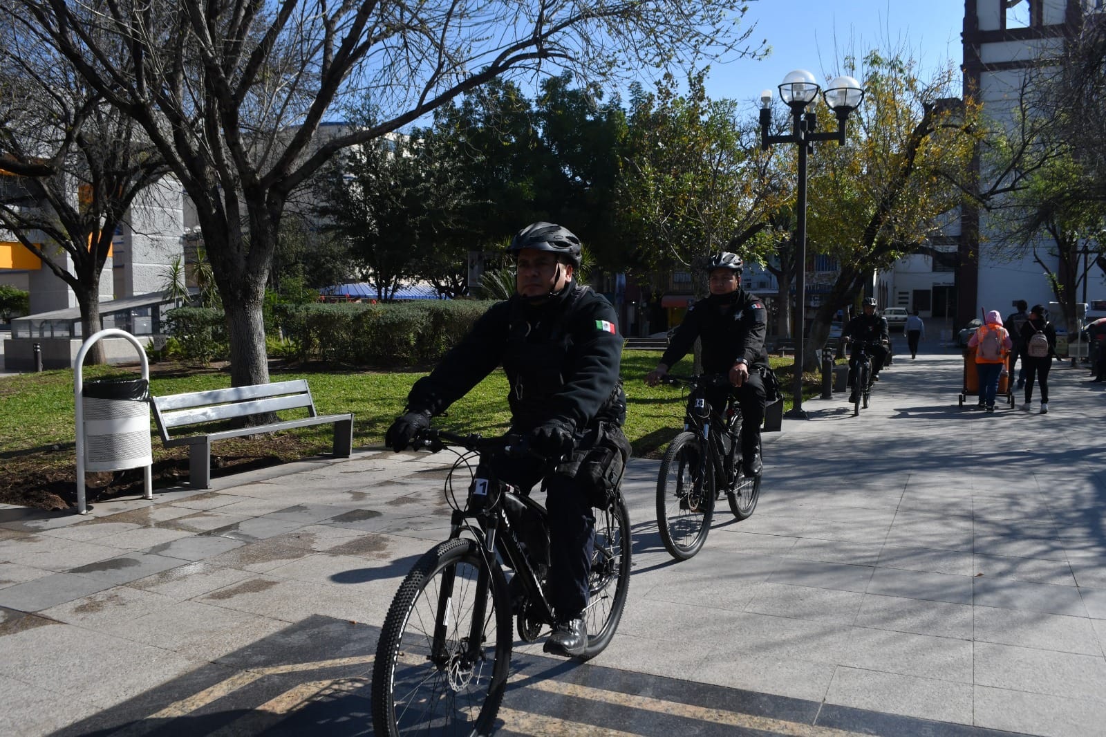 Mantiene agrupamiento ciclista de la Guardia Estatal proximidad en zonas peatonales y turísticas