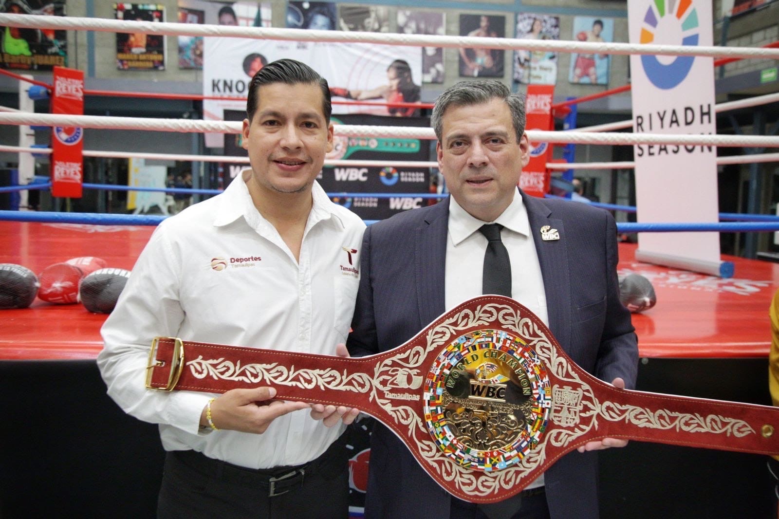 Presentan segunda edición del Cinturón Tamaulipas para la pelea entre “Canelo” Álvarez y Edgar Berlanga