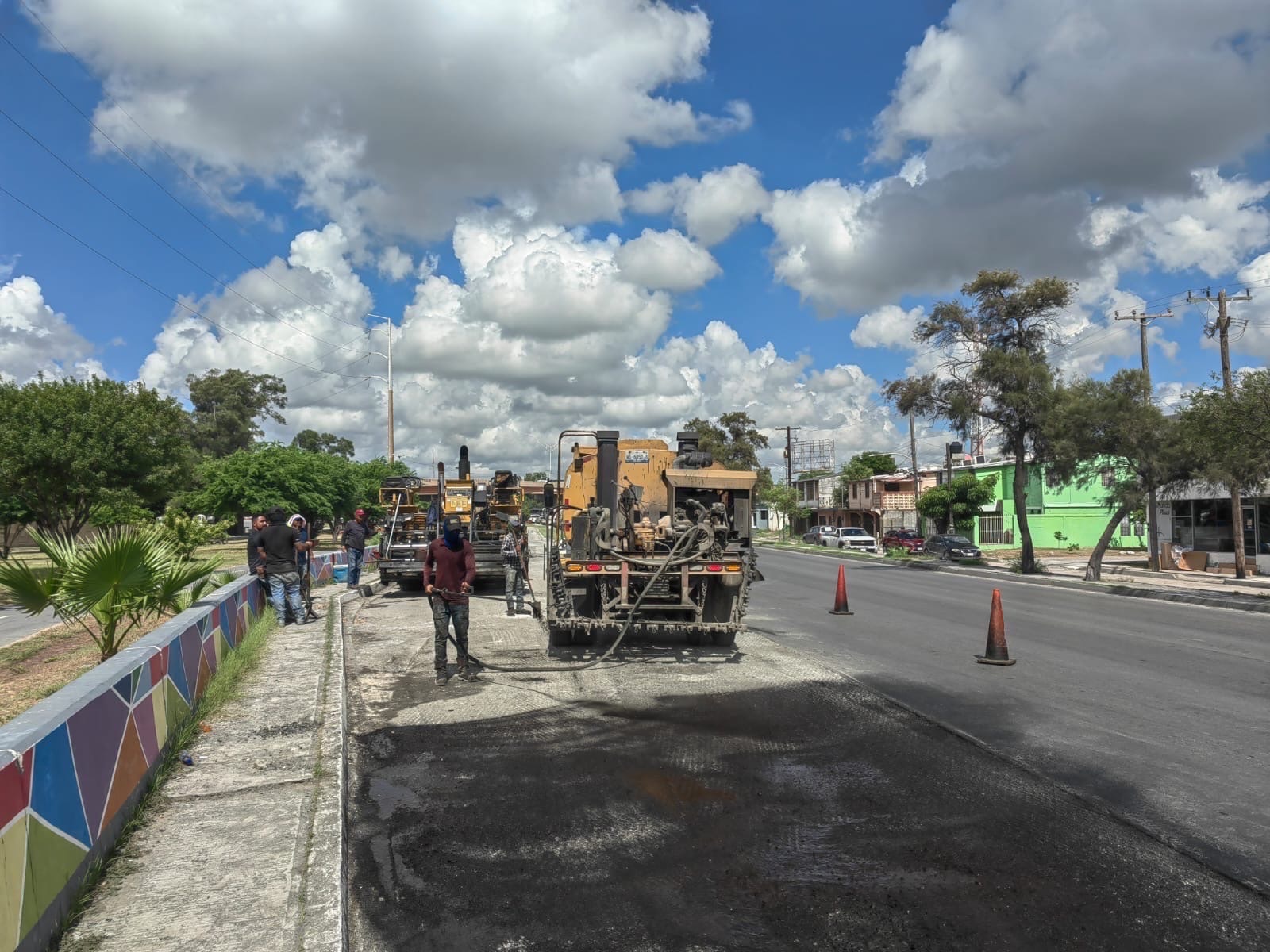 Rehabilita Obras Públicas principales avenidas en Matamoros