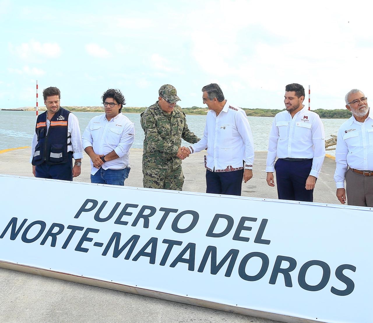 Supervisa gobernador avances del Puerto del Norte en Matamoros