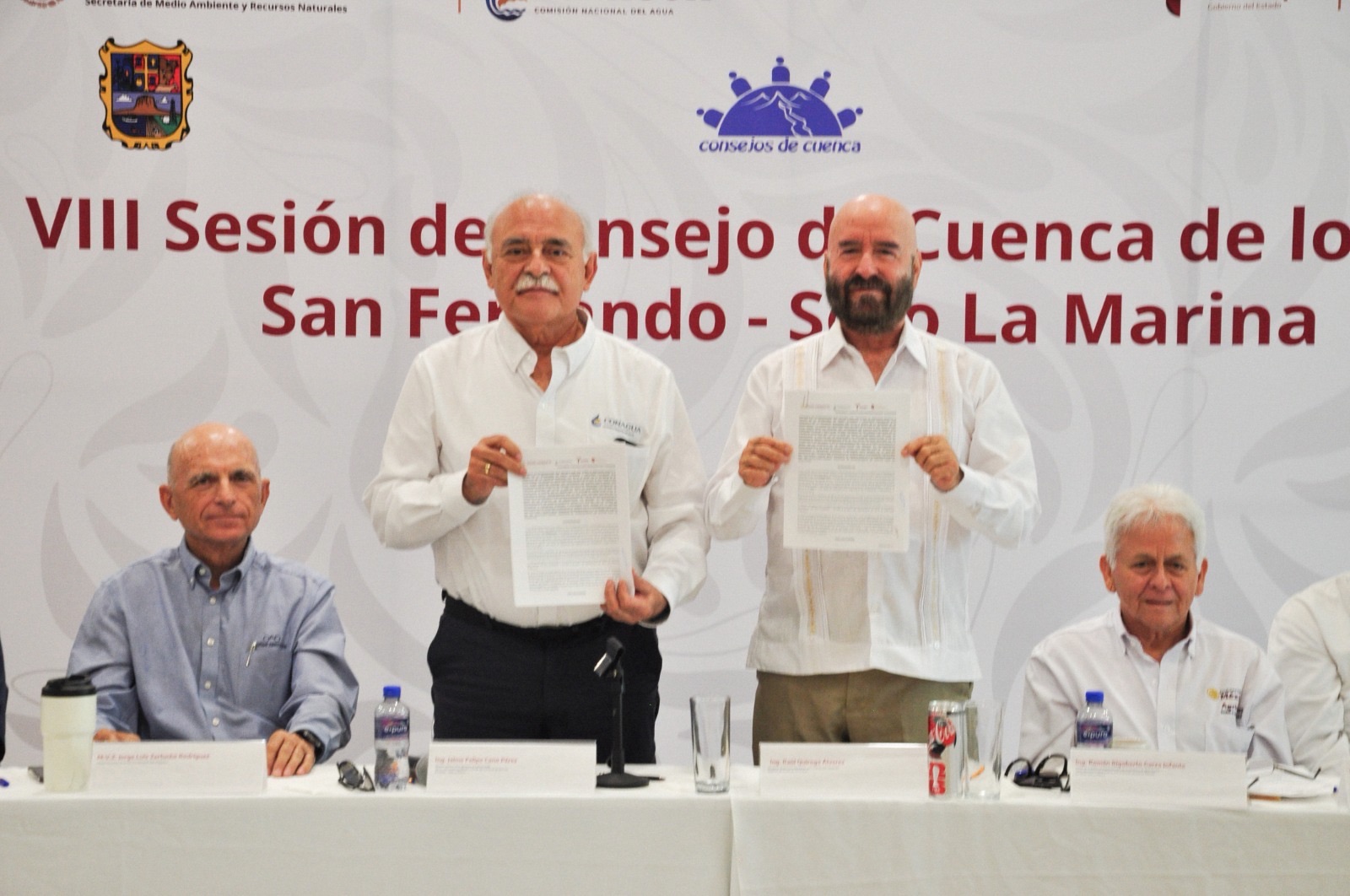 Firman la Secretaría de Recursos Hidráulicos y el Organismo de Cuenca Golfo Norte convenio para fortalecer la gestión de los Consejos de Cuenca