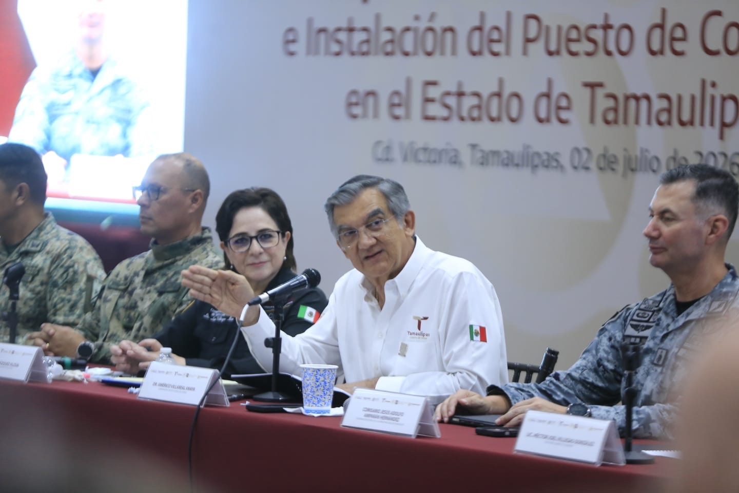 Instalan CNPC y Gobierno de Tamaulipas Puesto de Comando Interinstitucional para fortalecer la atención ante lluvias y ciclones